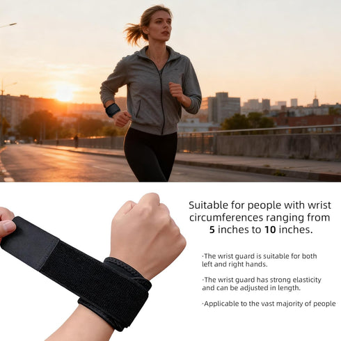 Nextpal 2 Pcs Sports Wrist Wraps for Weightlifting, Carpal Tunnel Wrist Brace with Adjustable Compression, Gym