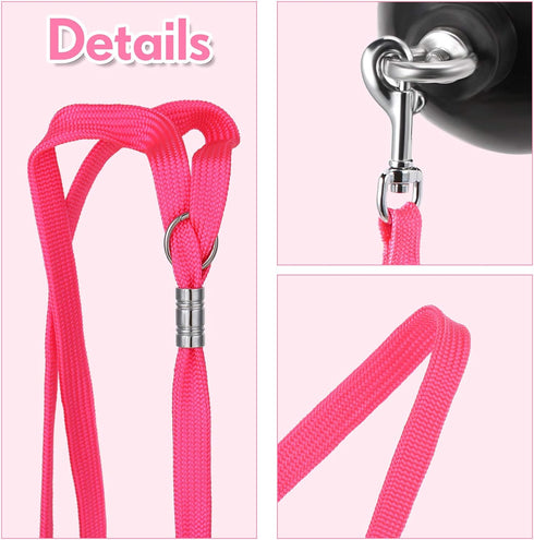 Frienda 4 Pieces Dog Bathing Tether with Suction Cup, Pet Dog Grooming Tub Restraint Loops and Adjustable Safety Rope