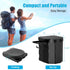 Portable Camping Toilet with PU Cushion, Folding Toilet for Adults with Phone Shelf and Toilet Paper Holder, Camping