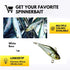 LUNKERHUNT Spinner Baits for Bass Fishing, Tail Spinner Lure, Unique Blade Baits for Bass and Trout