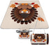LZQPOEAS Maple Leaf Dark Brown Turkey Picnic Blanket Outdoor, Square Foldable Lightweight Waterproof