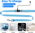 4 Ft Led Dog Leash - Rechargeable Light Up Waterproof, Safety Glow In The Dark for Night Walking, Nylon Reflective