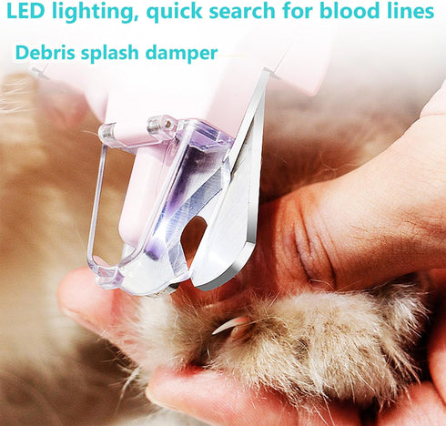 Trimmer Set, an All-in-one Dog Nail with Low Noise Design, Rechargeable, Cordless Electric Quiet pet Nail File Suitable