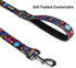 KISSBAK Dog Leash for Large Dogs - Comfortable Padded Handles,Premium Floral Sunflower Dog Training Leash,Walking Lead for Dogs (Floral Purple, Large (1 Inch x 6 Feet))