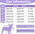 2 Pieces Stripe Dog Clothes for Small Dogs - Summer Dog Shirt, Cute Soft Puppy Clothes, XS~XXL (Purple, Medium)