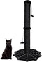 PuzzlePaw Gothic Cat Scratching Post with Spider Dangling Toys for Indoor Cats, Halloween