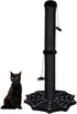 PuzzlePaw Gothic Cat Scratching Post with Spider Dangling Toys for Indoor Cats, Halloween