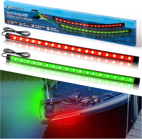 Boat Navigation Lights LED, Red and Green Boat Lights LED Waterproof, Marine