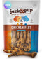 Jack&Pup Dried Chicken Feet Dog Treats | 100% Natural, Fully Digestible, Dehydrated