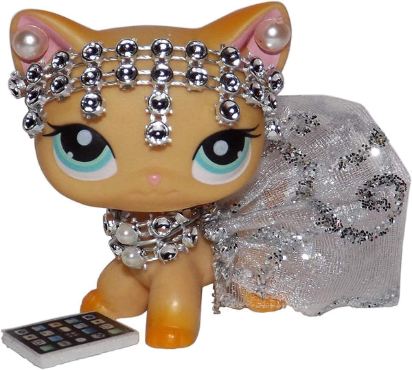 Silver Princess Clothes Accessories for Little Pet CAT/LPS CAT/Dog, Compatible for Littlest Pet Shop