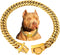 BAOBOTE Gold Chain Dog Collar, 16MM 18K Gold Heavy Duty Cuban Link with Secure Snap Buckle, Chew Proof for Dogs (24"