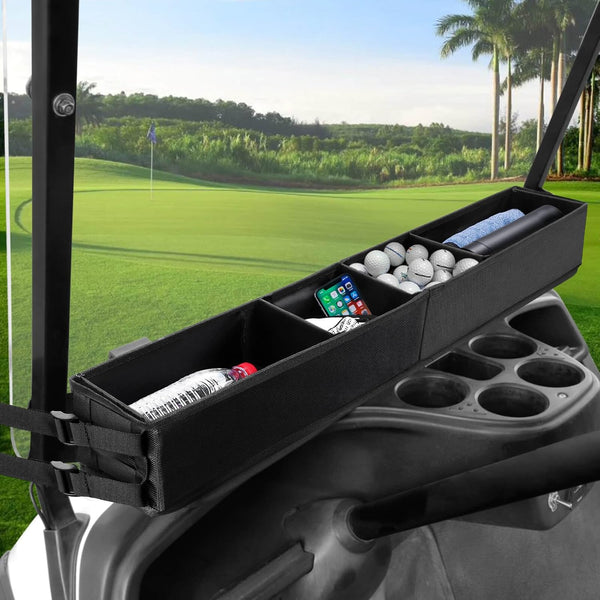 MOSNAI No-Drilling Golf Cart Front Inner Basket Storage Organizer for EZGO TXT, Club Car DS