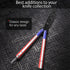 GOOD WORKER American Patriot Butterfly Trainer, Practice Balisong Knife with Dull Blade, USA Flag Design