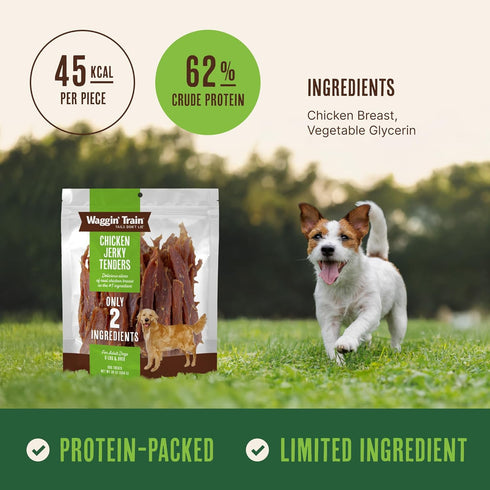 100% 30 oz. Waggin' Train Chicken Jerky Dog Treats, Made with Real Chicken Breasts, Only Two All-Natural Ingredients