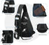 TUDEQU Sling Bag for Men, 19L Crossbody Backpack with 8 Pockets, One Strap Design