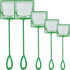 5 Pack Multi-Size Fine Quick Fish Catch Nets, Nylon Fishing Mesh Nets with Long Plastic Handle for Fish Tank