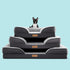 Puppy Bed for Small and Medium Dogs & Cats, Waterproof Lining, Removable Washable Cover, 28" x 23" x 7", Up to 50LBs