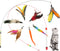 Fashion's Talk Feather Wire Wands Kitten Toys, Worm Teaser Wand Cat Toy with Replacement Pack
