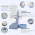 Rabbit Water Bottle Suspension Dispenser for Mini Pet Bunny, Guinea Pig, Chinchilla, 500ml BPA Free (Blue)