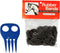 Horse Mane Braiding and Banding Bundle - Mane/Tail Rubber Bands, Braid Aid Comb (Black)