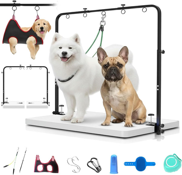 Dog Grooming Arm with Hammock 42" Adjustable Dog Grooming Stand with Clamp