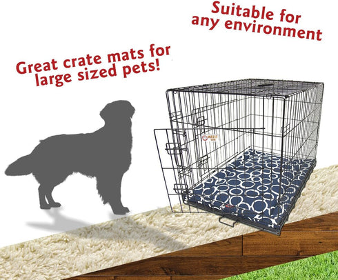Majestic Pet Products 42" Fusion Navy Crate Dog Bed Mat