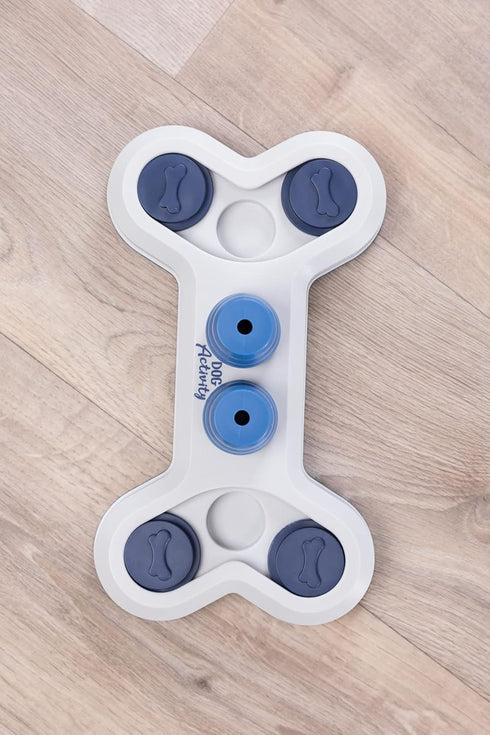 TRIXIE Flip Bone Strategy Game - Beginner Dog Puzzle Level 1 Activity Treat Toy for All Breeds