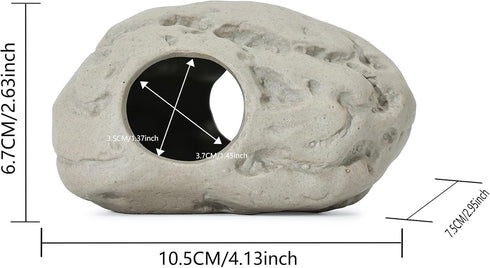 ALEGI Aquarium Rock Cave Decor, Set of 4 for Shrimp and Cichlid Hiding and Breeding