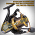 Saltwater Spinning Reel 10000/11000, Graphite Surf Fishing Reel with 11+1 Stainless Steel BBS, 31LB Max Drag