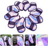 10pcs BESPORTBLE Golf Club Covers TPU Iridescent Driver and Iron Putter Covers with Black Trim Golf Accessories
