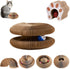ORVIXA Kitty Kurlz Cat Toy - Accordion Cat Scratcher Toy with Bell Ball Foldable Cardboard Scratching Pad for Indoor
