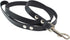 Dogs My Love 4 Ft Genuine Leather Classic Dog Leash, Black, 9 Sizes (Medium, Width: 14mm - 0.6")
