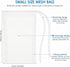 Shappy 12 Pieces Small Aquarium Filter Bags 150 Micra Fine Filter Media Bags High Flow Nylon Mesh Bags with Drawstring for Fish Tank Fine Resins Filter Activated Carbon Fresh or Saltwater