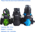 Water Bottle Holder with Adjustable Shoulder Strap - Portable Carrier Sling Bag for Walking, Hiking, Yoga, Travel