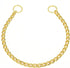 Mogoko Stainless Steel Dog Choke Chain Collar, Puppy Metal P Chain Slip Collar for Pet Training Walking (Gold; 3.5mm;