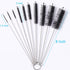 Aquarium Filter Brush Set, Flexible Double Ended Bristles, Stainless Steel Cleaning Brush with 10 Brushes