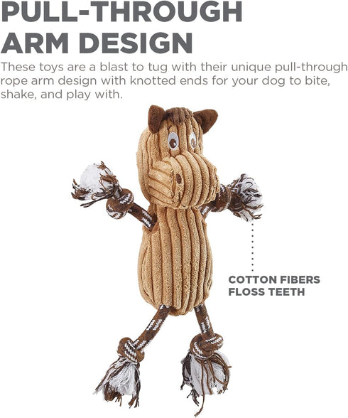 Outward Hound Ranch Roperz Horse Plush Squeaky Dog Toy