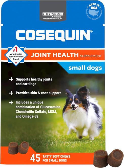 Nutramax Cosequin for Small Dogs, Joint Health Supplement, Contains Glucosamines, Chondroitin, MSM