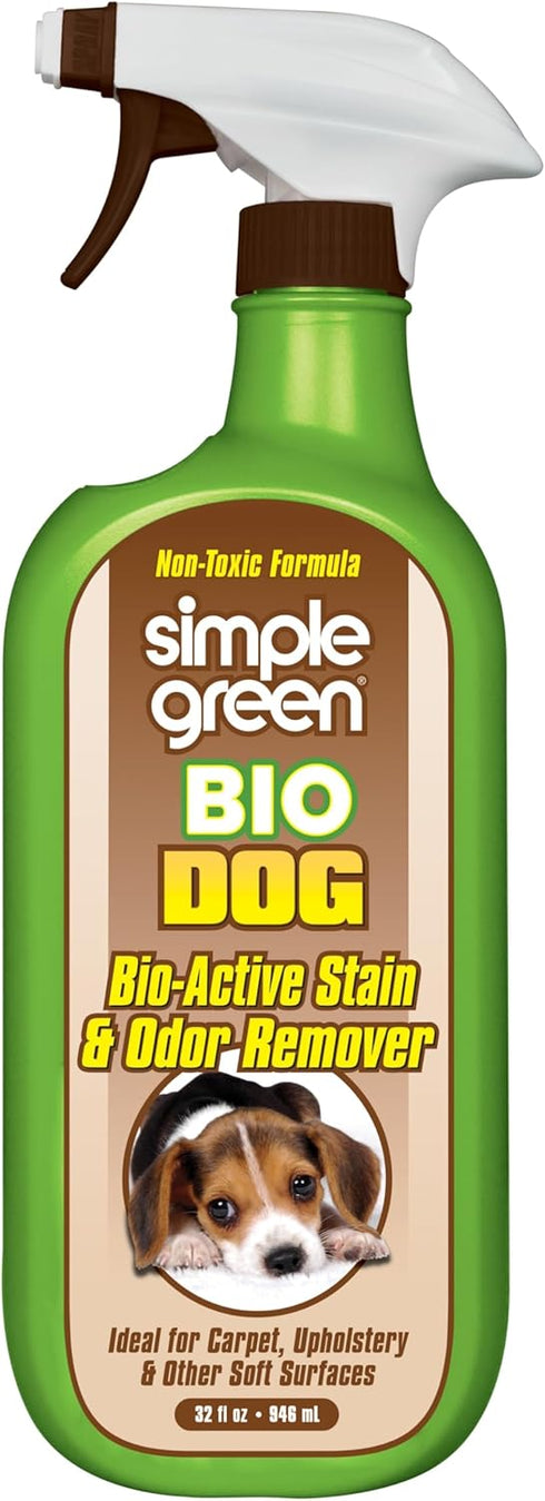 Bio Active Stain & Odor Remover for Pet & Carpet - 32oz Spray, Safe for Pets & People