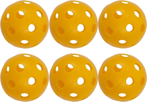 12" Set Champion Sports Hollow Plastic Softball - Practice Softballs - Regulation Size Balls - Fun for All Ages