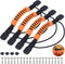 ORLANG Kayak Carry Handles, 2-Hole Replacement Handles with Screws, Suitable for Kayaks, Canoes, Luggage - Black/Orange