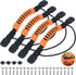ORLANG Kayak Carry Handles, 2-Hole Replacement Handles with Screws, Suitable for Kayaks, Canoes, Luggage - Black/Orange
