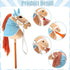Teyva Daily 9 Pcs DIY Hobby Horse Bridle Kit Include Horses Ear Bonnet Blanket Halter Sugar Cubes Red Green Apples