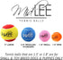 Midlee Mini Tennis Ball for Dogs - Pack of 12 (1.5", Orange/Blue)