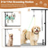 MHACVVO 31.5"-43.3" Hammock 3-in-1 Trimming, Dog Grooming Table Arm, Adjustable Pet Stand with & Clips Grooming Kit