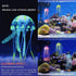 Feeding Fish Ring Set | 4pcs Fish Food Feeder + Jellyfish Decorations + Thermometer Strip for Aquarium Tank Accessories