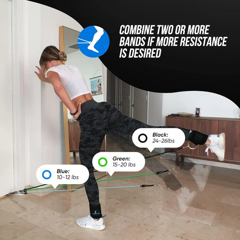 Glute-Tastic Ankle Kickback Strap - Resistance Bands for Butt & Hip Exercises
