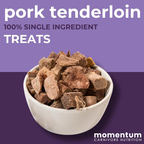Momentum Carnivore Nutrition Protein Duo - Pork Tenderloin & Beef Heart Treats