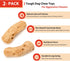 Willjoy 2-Pack Tough Dog Toys for Aggressive Chewers, Pine Wood and Nylon for Large Dogs