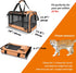 Portable Soft-Shell Dog Carry Bag for Puppy - Foldable Travel Cage for 0-15 lbs Pomeranian & Yorkie